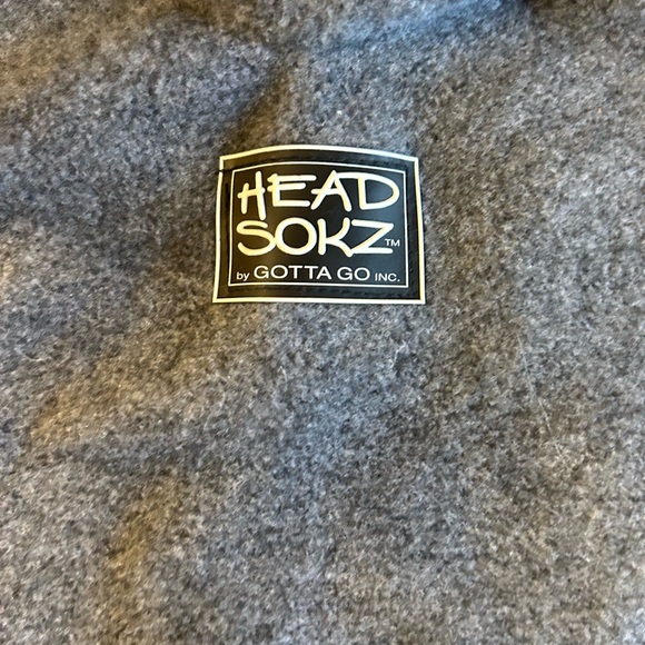 VINTAGE 90’S GOTTA GO HEAD SOKZ GREY FLEECE POLARTEC HOOD HEAD COVER MENS O/S - Picture 4 of 8